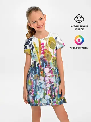 Детское платье / Watercolor Flowers