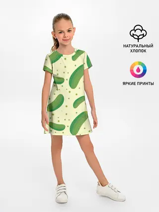 Детское платье / Огурчики
