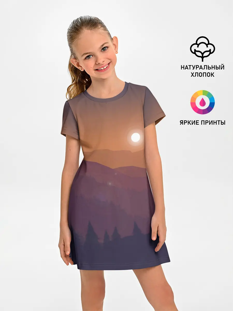 Детское платье / Горы