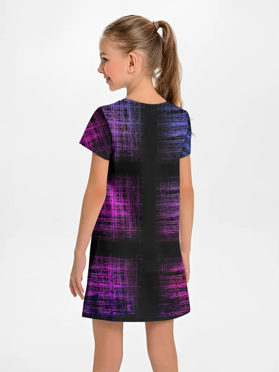 Детское платье / Неоновая абстракция