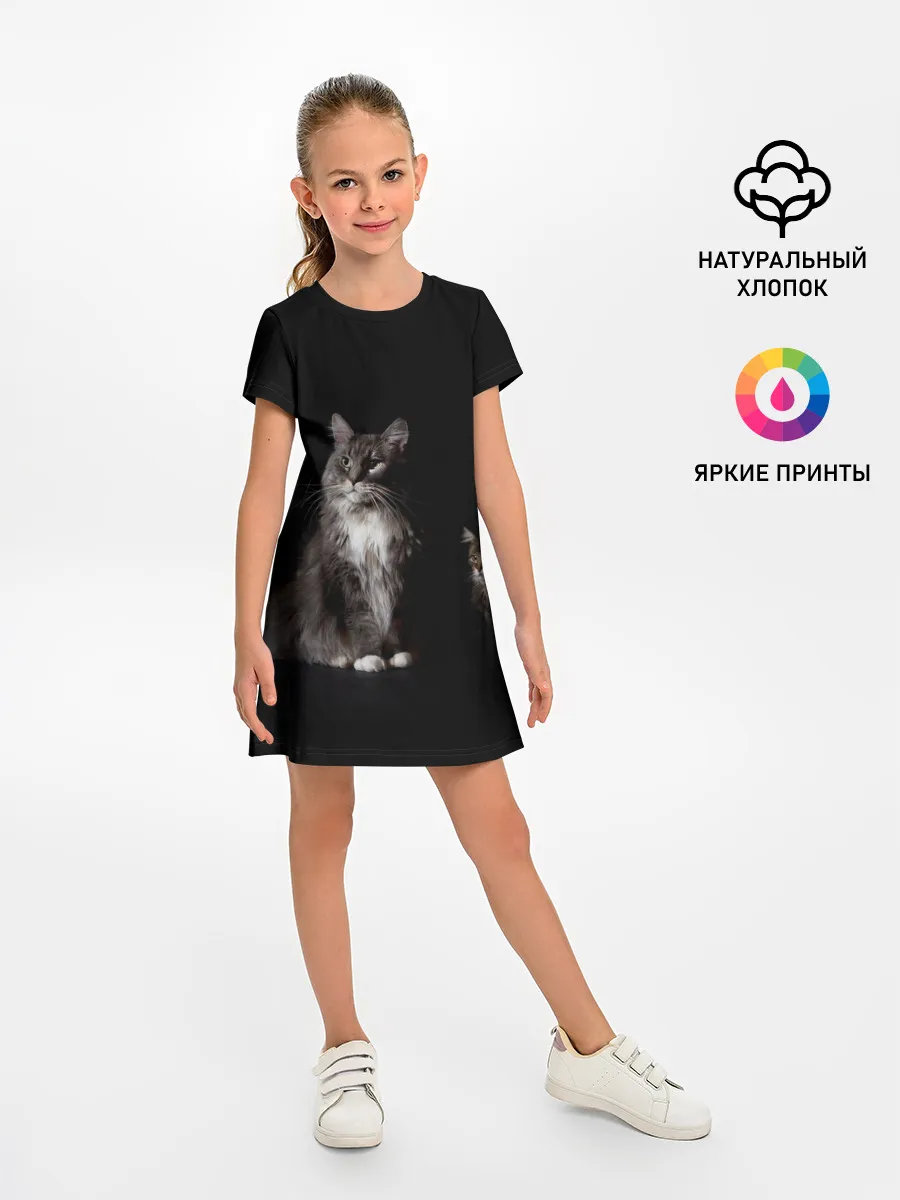 Детское платье / Котики