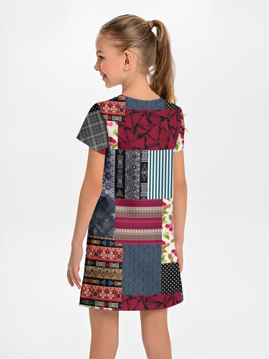 Детское платье / Деревенский стиль. Пэчворк.