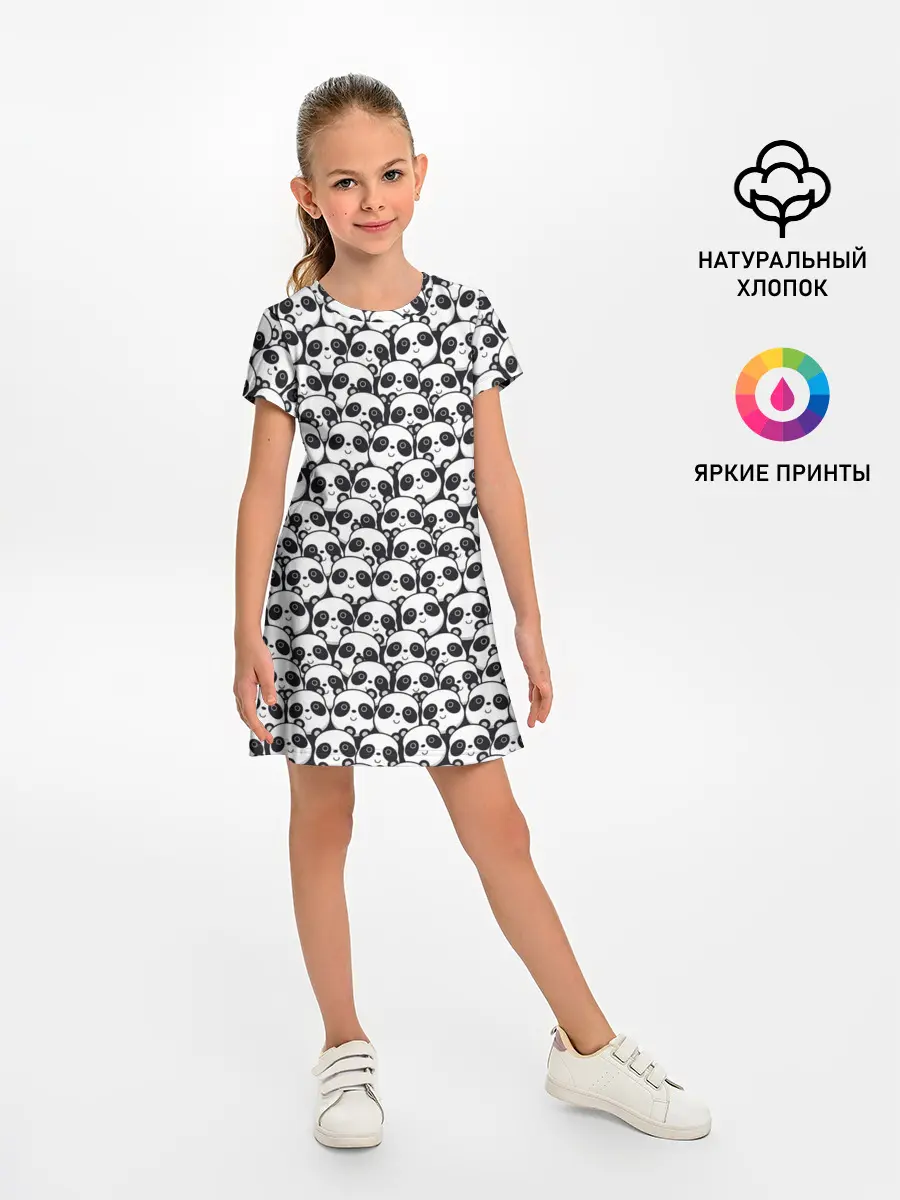 Детское платье / ПАНДЫ