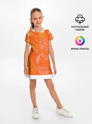 Детское платье / Нарисованные рыбки
