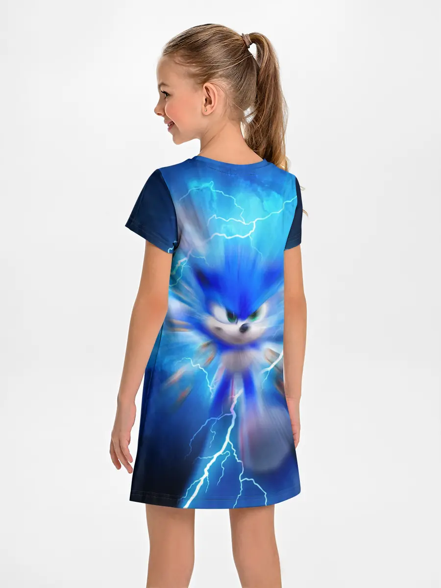 Детское платье / SONIC | СИНИЙ ЁЖ