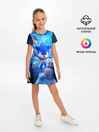 Детское платье / SONIC | СИНИЙ ЁЖ