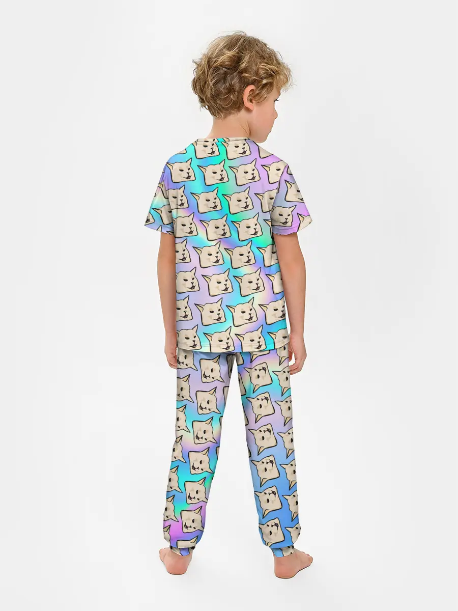 Детская пижама с брюками / woman yelling at cat