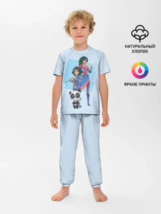 Детская пижама с брюками / Мэй и Бао