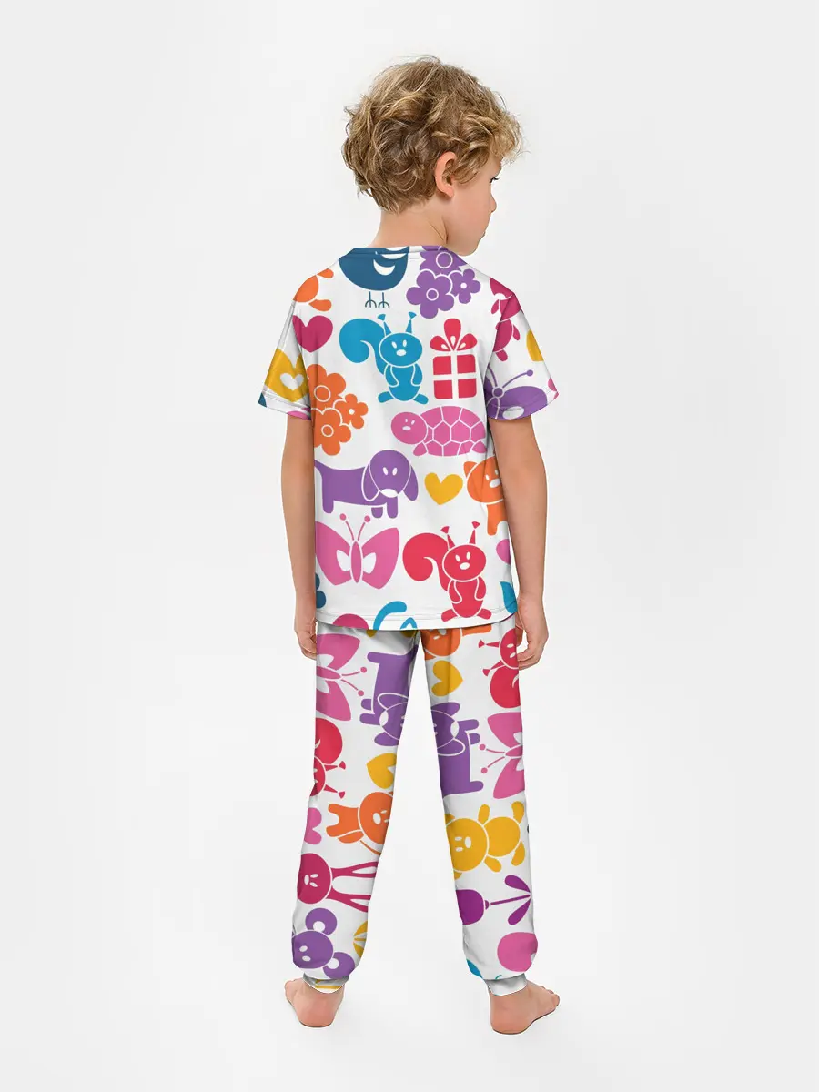 Детская пижама с брюками / Звери, детская
