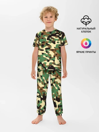Детская пижама с брюками / Камуфляж