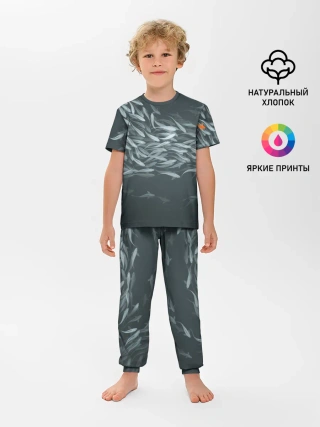 Детская пижама с брюками / Рыбы