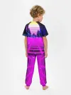 Детская пижама с брюками / Ретро Стиль неон