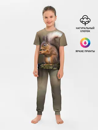 Детская пижама с брюками / Белка