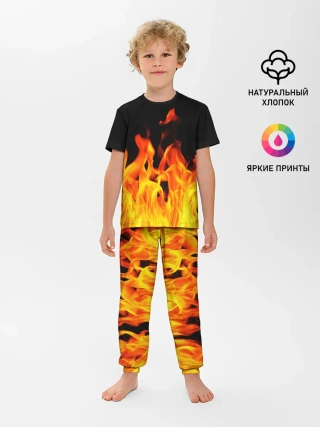 Детская пижама с брюками / ОГНЕННЫЙ