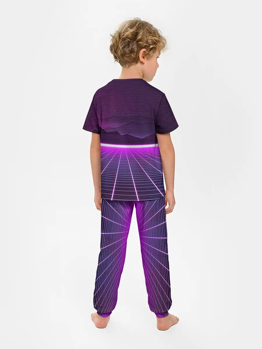 Детская пижама с брюками / Synthwave