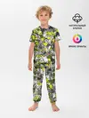 Детская пижама с брюками / Камуфляж с авокадо