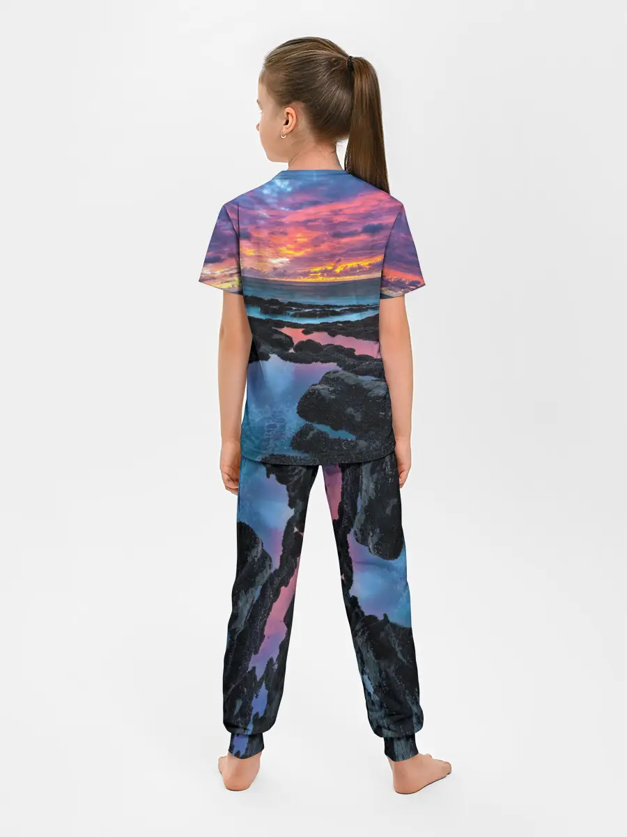 Детская пижама с брюками / Закат