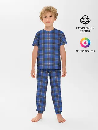 Детская пижама с брюками / стиль Джентльмены