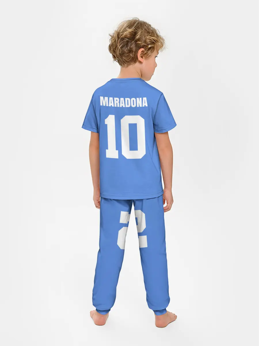 Детская пижама с брюками / Диего Марадона Наполи Ретро