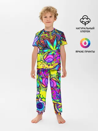 Детская пижама с брюками / PSY ABSTRACTION