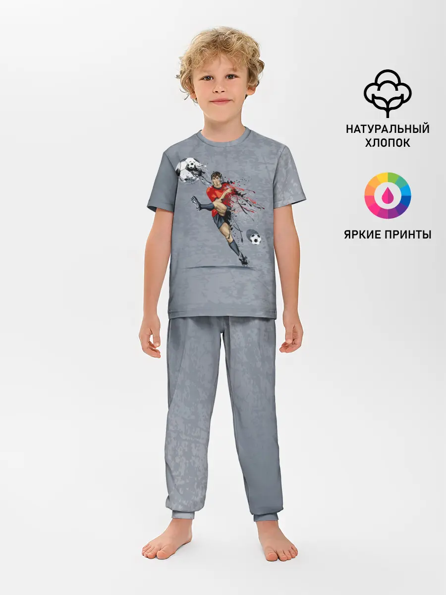 Детская пижама с брюками / Футбол