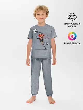 Детская пижама с брюками / Футбол