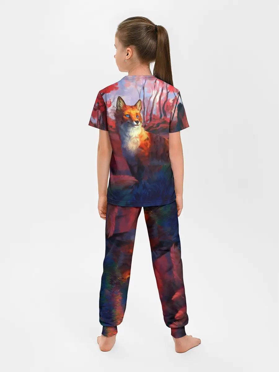 Детская пижама с брюками / Рыжая лиса