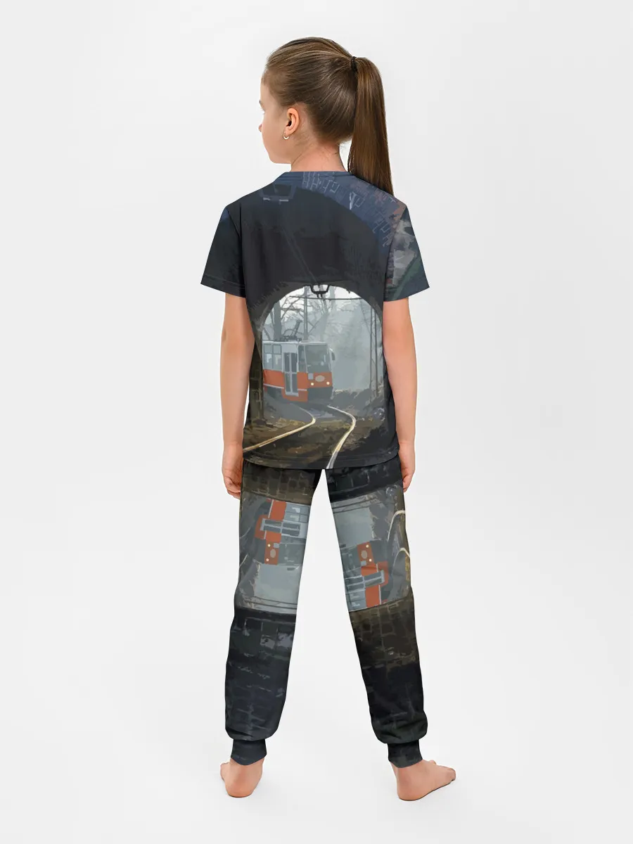 Детская пижама с брюками / Трамвай