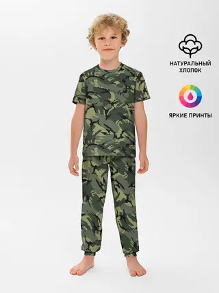Детская пижама с брюками / Камуфляж