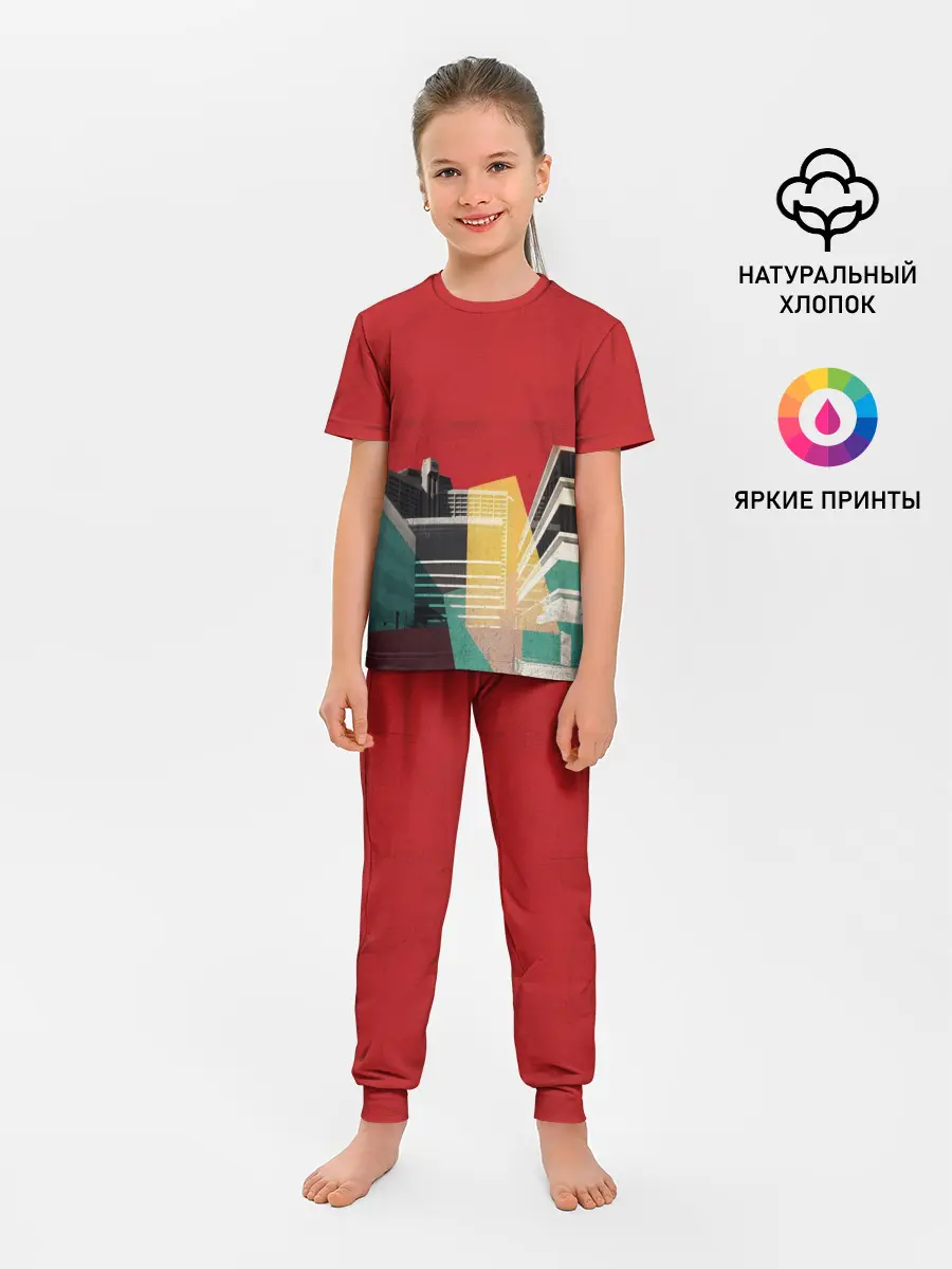 Детская пижама с брюками / архитектура