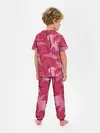 Детская пижама с брюками / розовые фламинго