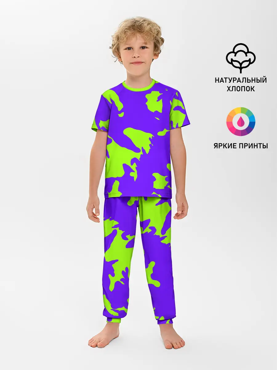 Детская пижама с брюками / тeкстура