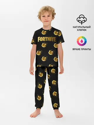 Детская пижама с брюками / Fortnite gold