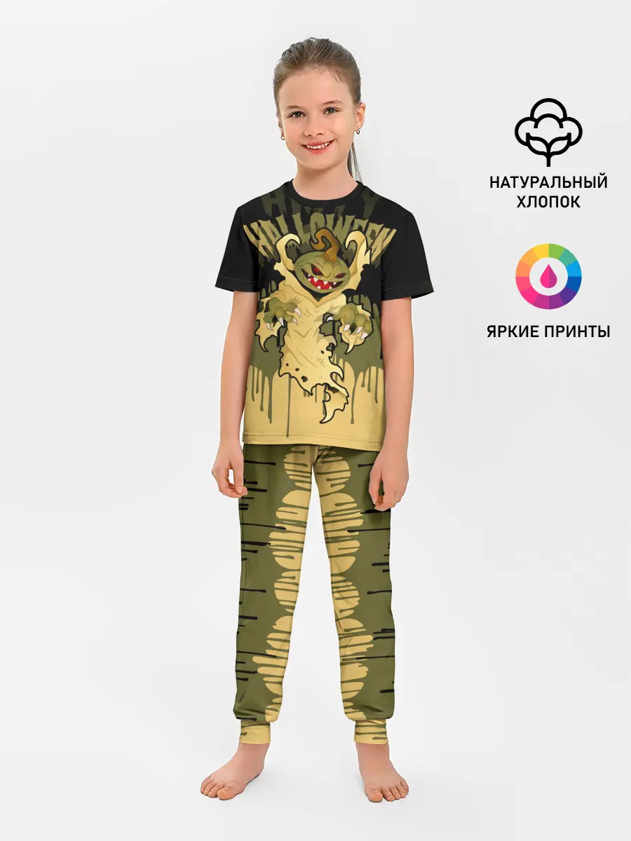 Детская пижама с брюками / Тыква в ночь мертвецов