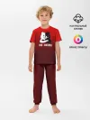 Детская пижама с брюками / monokuma на красном градиенте