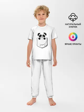 Детская пижама с брюками / Панда В Кармане