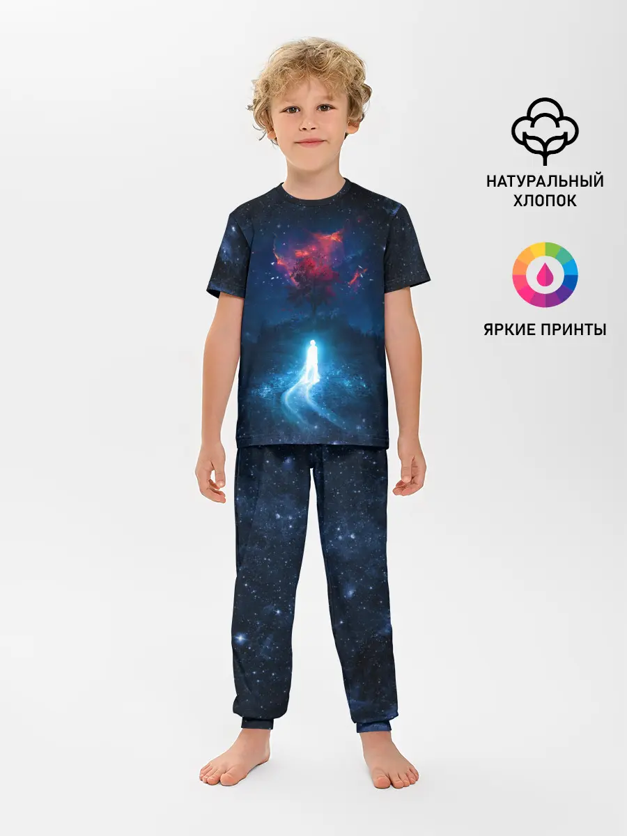 Детская пижама с брюками / Душа идущая в космос | Soul space