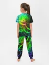 Детская пижама с брюками / ЗЕЛЕНЫЙ НЕОН