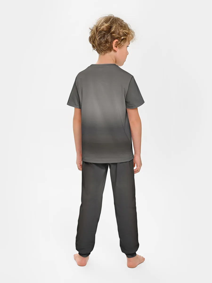 Детская пижама с брюками / Мопс в кепке