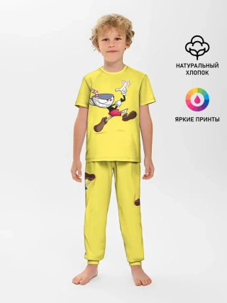 Детская пижама с брюками / CUPHEAD|