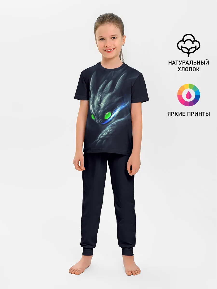 Детская пижама с брюками / ночная фурия