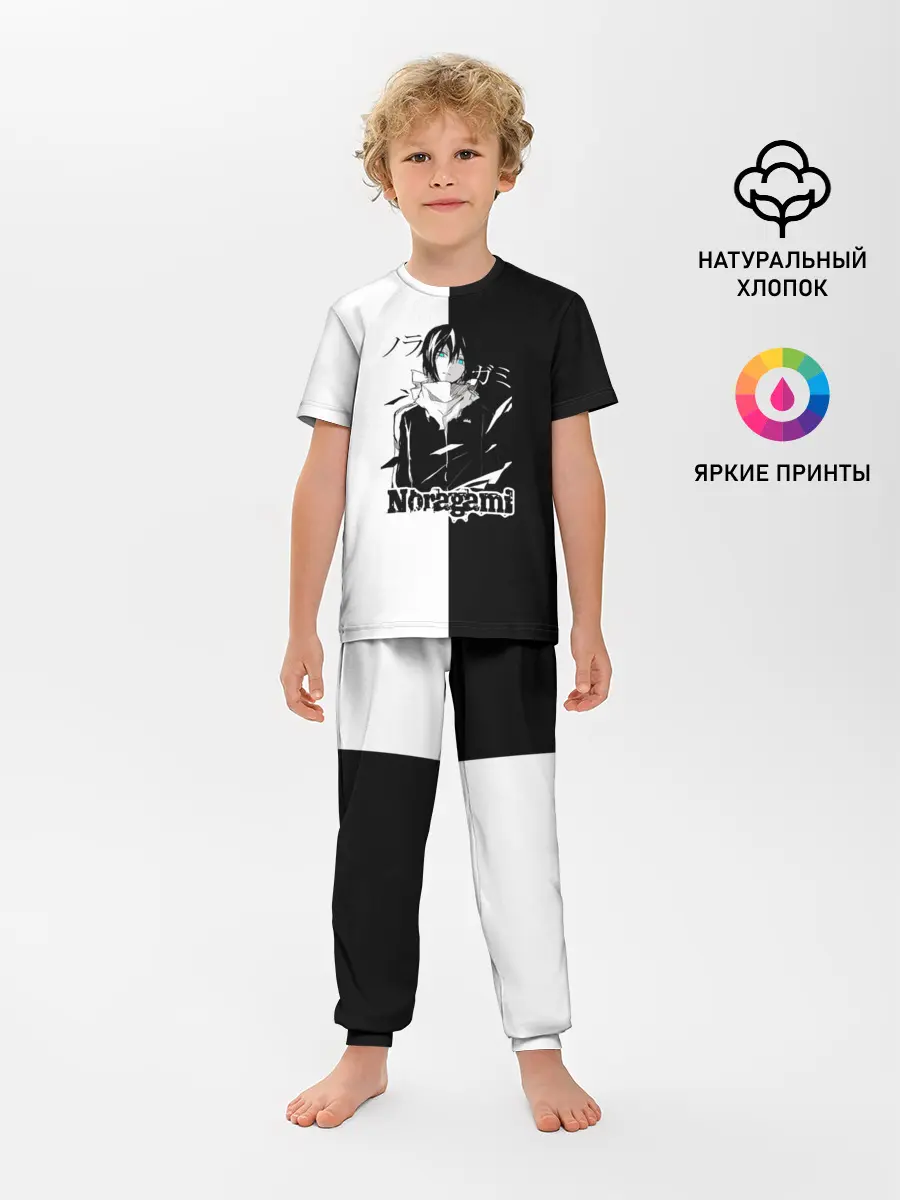 Детская пижама с брюками / БЕЗДОМНЫЙ БОГ. Черное и Белое