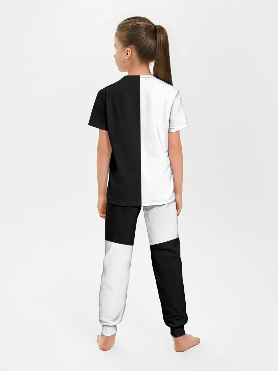 Детская пижама с брюками / БЕЗДОМНЫЙ БОГ. Черное и Белое