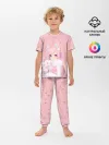 Детская пижама с брюками / Catgirl pink