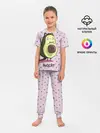 Детская пижама с брюками / Авокадо Кот