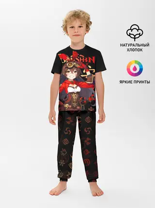 Детская пижама с брюками / Эмбер / Genshin Impact