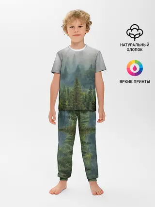 Детская пижама с брюками / Лес