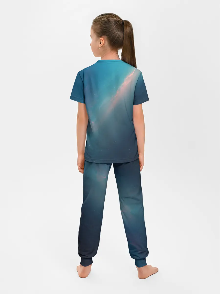 Детская пижама с брюками / Космос