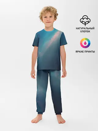 Детская пижама с брюками / Космос
