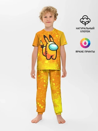 Детская пижама с брюками / AMONG US - Pikachu